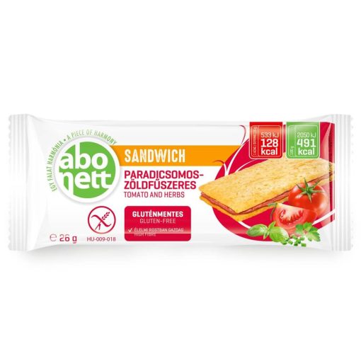 Abonett Sandwich Paradicsomos-zöldfűszeres - Gluténmentes - 26 g