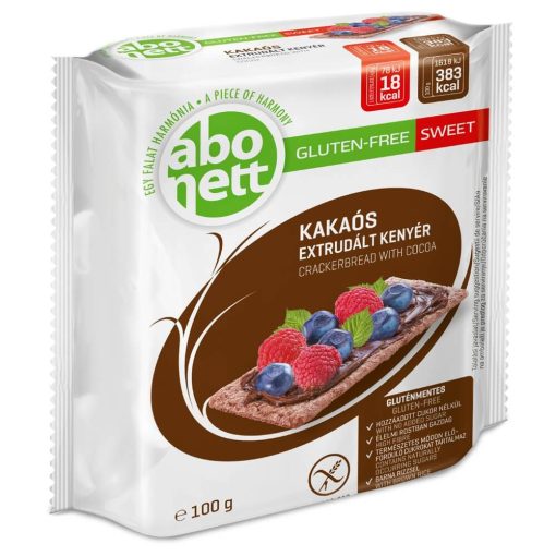 Abonett Extrudált kenyér, Kakaós - Gluténmentes - 100 g