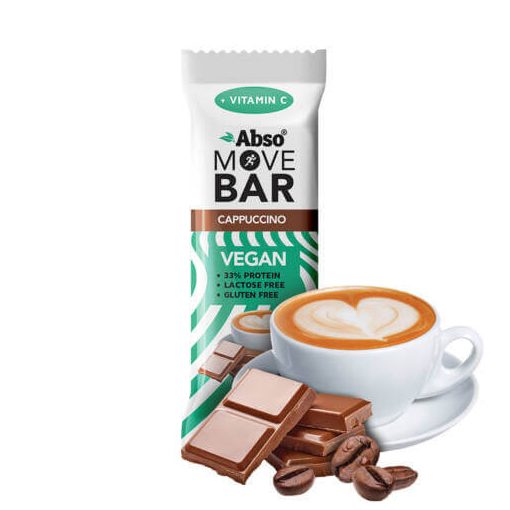 Abso Move Bar - Cappuccino ízű vegán fehérje szelet - 35 g