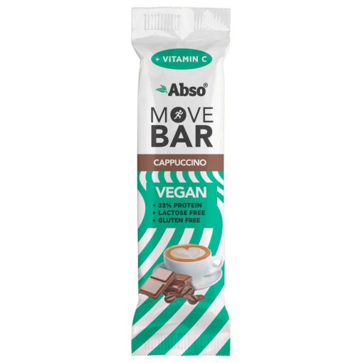 Abso Move Bar - Cappuccino ízű vegán fehérje szelet - 35 g