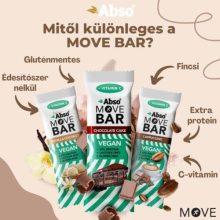 Abso Move Bar - Cappuccino ízű vegán fehérje szelet - 35 g