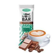 Abso Move Bar - Cappuccino ízű vegán fehérje szelet - 24 x 35 g / 24 db