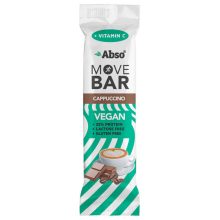 Abso Move Bar - Cappuccino ízű vegán fehérje szelet - 24 x 35 g / 24 db