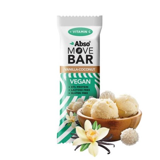 Abso Move Bar - Vaníliás-kókuszgolyó ízű vegán fehérje szelet - 35 g