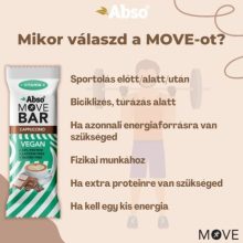 Abso Move Bar - Vaníliás-kókuszgolyó ízű vegán fehérje szelet - 35 g