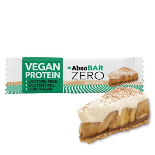 AbsoBar Zero - Banoffee Pie, vegán fehérje szelet - 24 x 40 g / 24 db