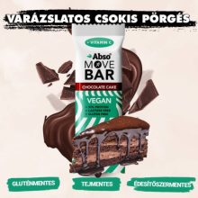 Abso Move Bar - Csokoládétorta ízű vegán fehérje szelet - 24 x 35 g / 24 db