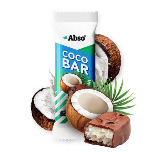 Abso Coco Bar - Kókuszos vegán desszert szelet - 20 x 35 g / 20 db