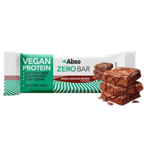 AbsoBar Zero - Dupla csokoládés brownie, vegán fehérje szelet - 40 g
