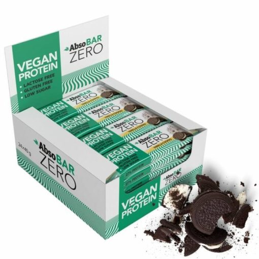 AbsoBar Zero - Vanília keksz, vegán fehérje szelet - 24 x 40 g / 24 db