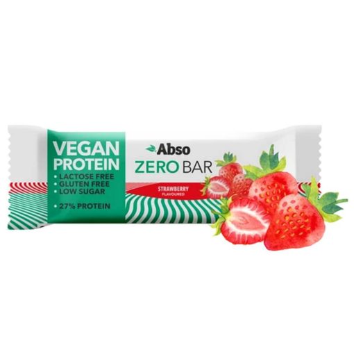 AbsoBar Zero - Eper, vegán fehérje szelet - 40 g