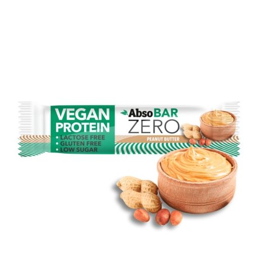 AbsoBar Zero - Mogyoróvaj, vegán fehérje szelet - 40 g