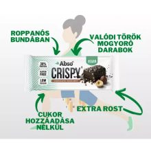Abso Crispy Bar, Csokoládés-mogyorókrémes ízű vegán fehérjeszelet - 50 g