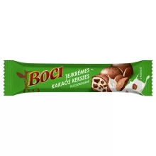 BOCI tejcsokoládé tejkrémes-kakaós kekszes töltelékkel - 32g
