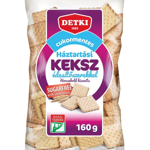 Detki Háztartási keksz cukormentes, 160 g