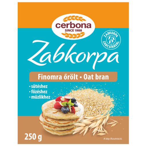 Cerbona Finomra Őrölt Zabkorpa 250 g