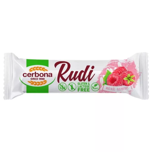 Cerbona Rudi, Málnás töltelékkel laktóz- és gluténmentes 30 x 30 g / 30 db