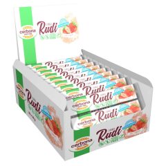   Cerbona Rudi zabbal, Epres töltelékkel laktóz- és gluténmentes, hozzáadott cukor nélkül, édesítőszerrel 30 x 30 g / 30 db