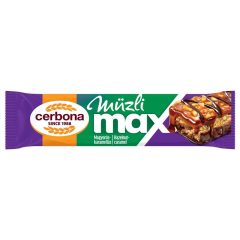   Cerbona MAX Mogyorós müzliszelet, sós-karamella réteggel, kakaós bevonó talppal 30g