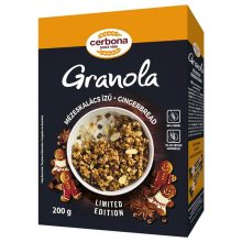 Cerbona Mézeskalács ízű granola müzli 200 g (dobozos)
