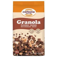 Cerbona Tejcsokoládés-kekszes granola müzli 450g