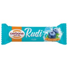 Cerbona Rudi zabbal, Áfonyás töltelékkel, kakaós bevonóval, hozzáadott cukor nélkül 360 x 30 g / 360 db