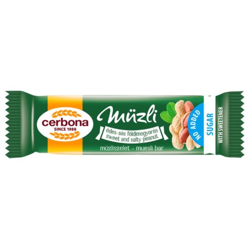 Cerbona Édes-sós földimogyorós müzliszelet 20 x 20 g / 20 db