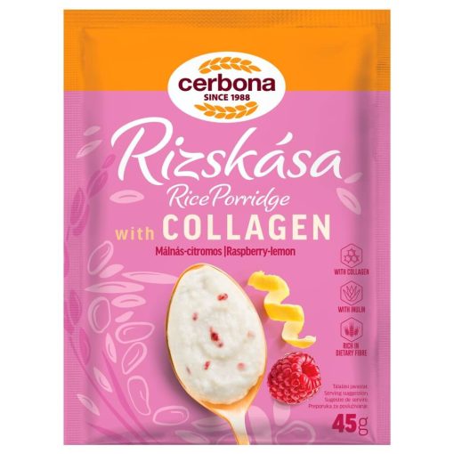 Cerbona Málnás-citromos rizskása kollagénnel 45 g