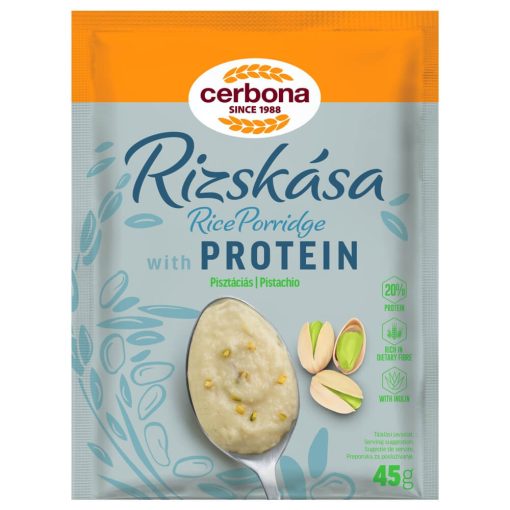 Cerbona Pisztáciás rizskása proteinnel 45 g