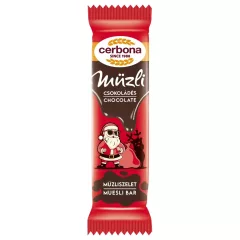   Cerbona Limitált Csokoládés müzliszelet (Télapó csomagolás) 20g