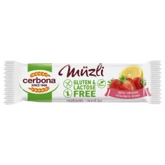   Cerbona BIG Glutén- és laktózmentes Epres-citromos müzliszelet 35 g