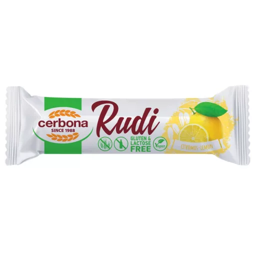 Cerbona Rudi Citromos töltelékkel, kakaós bevonattal, laktóz- és gluténmentes 360 x 30 g / 360 db