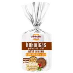   Cerbona Fit & Snack puffasztott kukoricaszelet barna rizzsel, lenmaggal, napraforgómaggal 90 g