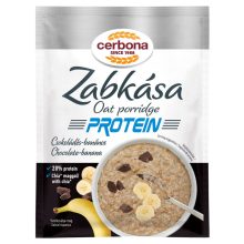 Cerbona Sport Protein Csokoládés-banános zabkása édesítőszerrel 20 x 60 g / 20 db