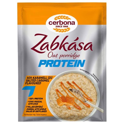Cerbona Sport Protein Sós-karamell zabkása édesítőszerrel 20 x 60 g / 20 db