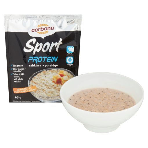 Cerbona Sport Protein Sós-karamell zabkása édesítőszerrel 20 x 60 g / 20 db