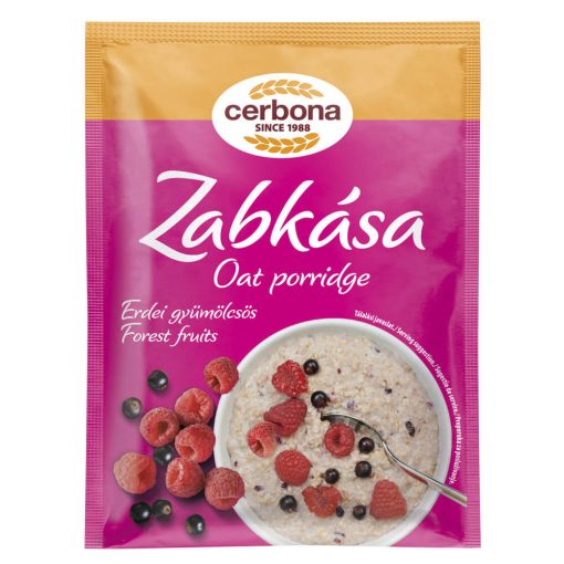 Cerbona Erdei-gyümölcsös zabkása 20 x 55 g / 20 db