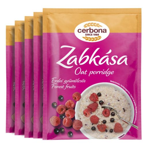 Cerbona Erdei-gyümölcsös zabkása - Tízórai csomag / 5 x 55 g