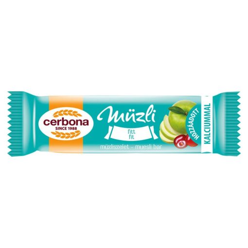 Cerbona Fitt müzliszelet Kalciummal 20 x 20 g / 20 db