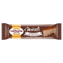 Cerbona Dobostorta ízű müzliszelet, kakaós tejbevonó talppal 320 x 20g / 320 db