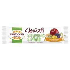  Cerbona Big Glutén- és laktózmentes Magvas-gyümölcsös müzliszelet 35 g