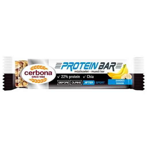 Cerbona Sport Protein banános müzliszelet 35 g