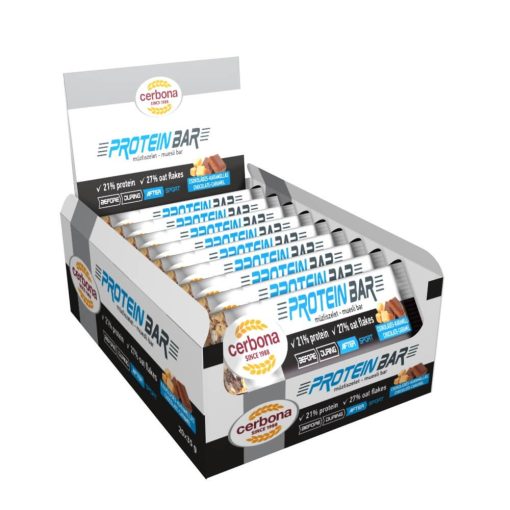 Cerbona Sport Protein csokoládés-karamellás müzliszelet 20 x 35 g / 20 db