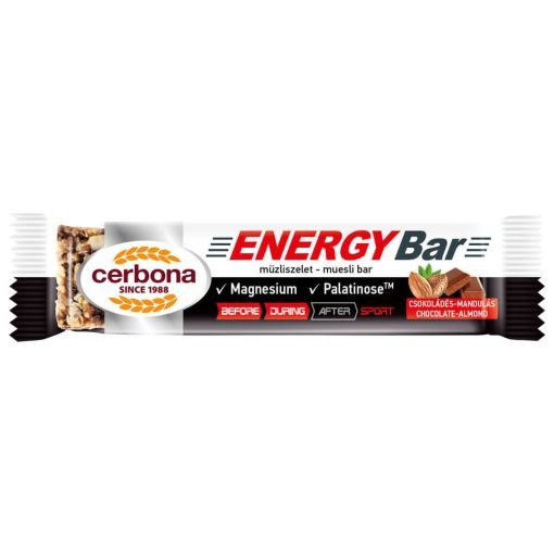 Cerbona Sport Energy csokoládés-mandulás müzliszelet 20 x 35 g / 20 db