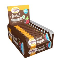   Cerbona Étcsokoládés-málnás müzliszelet 20 x 20 g / 20 db