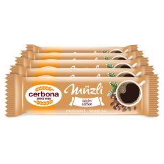   Cerbona Kávés müzliszelet fehér bevonó talppal - Tízórai csomag / 5 x 20 g