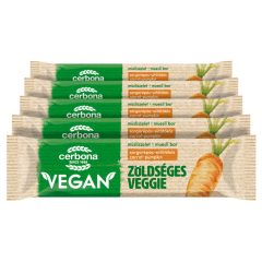   Cerbona Vegan Sárgarépás-sütőtökös müzliszelet - Tízórai csomag / 5 x 25 g