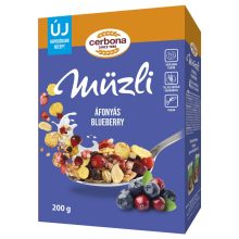 Cerbona Áfonyás müzli 200 g (dobozos)