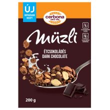 Cerbona Étcsokoládés müzli 200 g (dobozos)