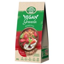 Cerbona Vegán piros-gyümölcsös granola müzli, cukor hozzáadása nélkül 300 g
